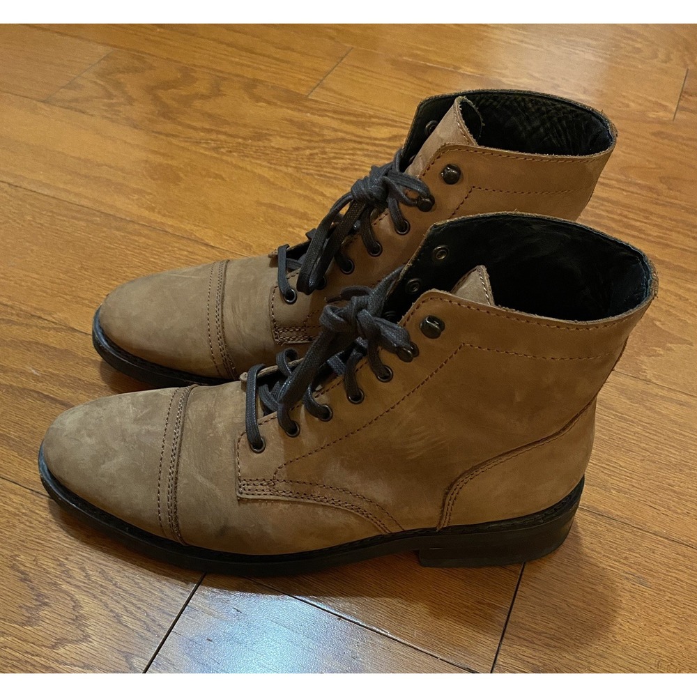 Thursday Boot Company Captain Men's Brown / Black Cap Toe Lace-Up Boots US 10
